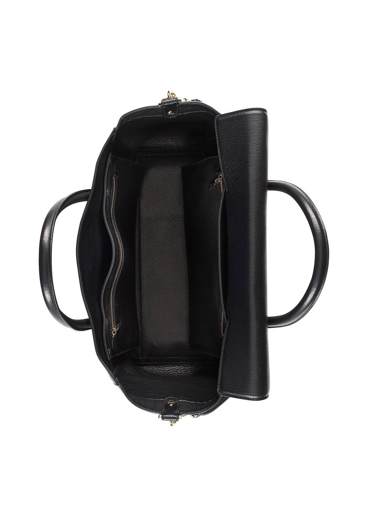 versace black leather bag