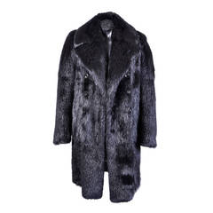 New TOM FORD BLACK BEAVER MENS FUR COAT