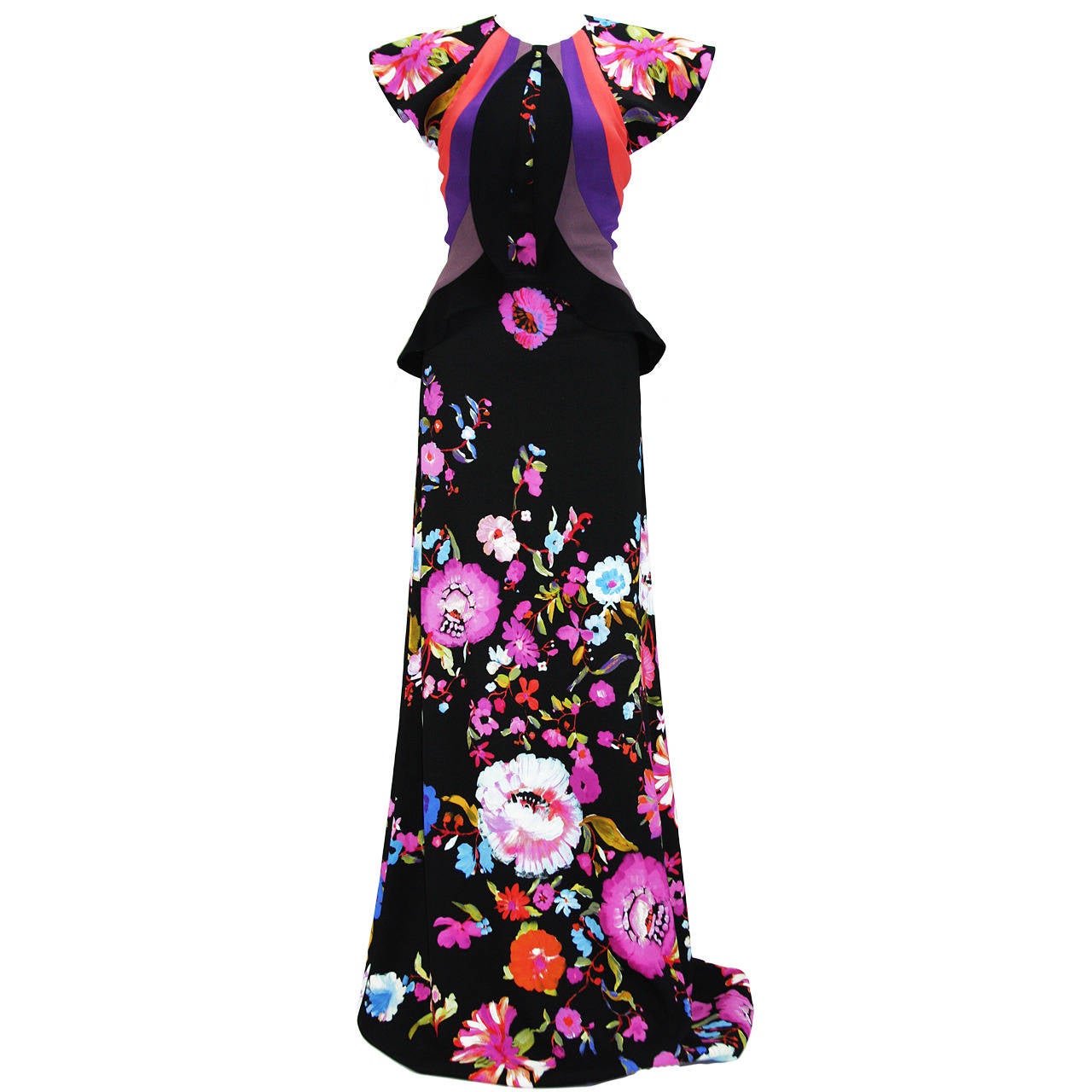 New Etro Floral print Gown