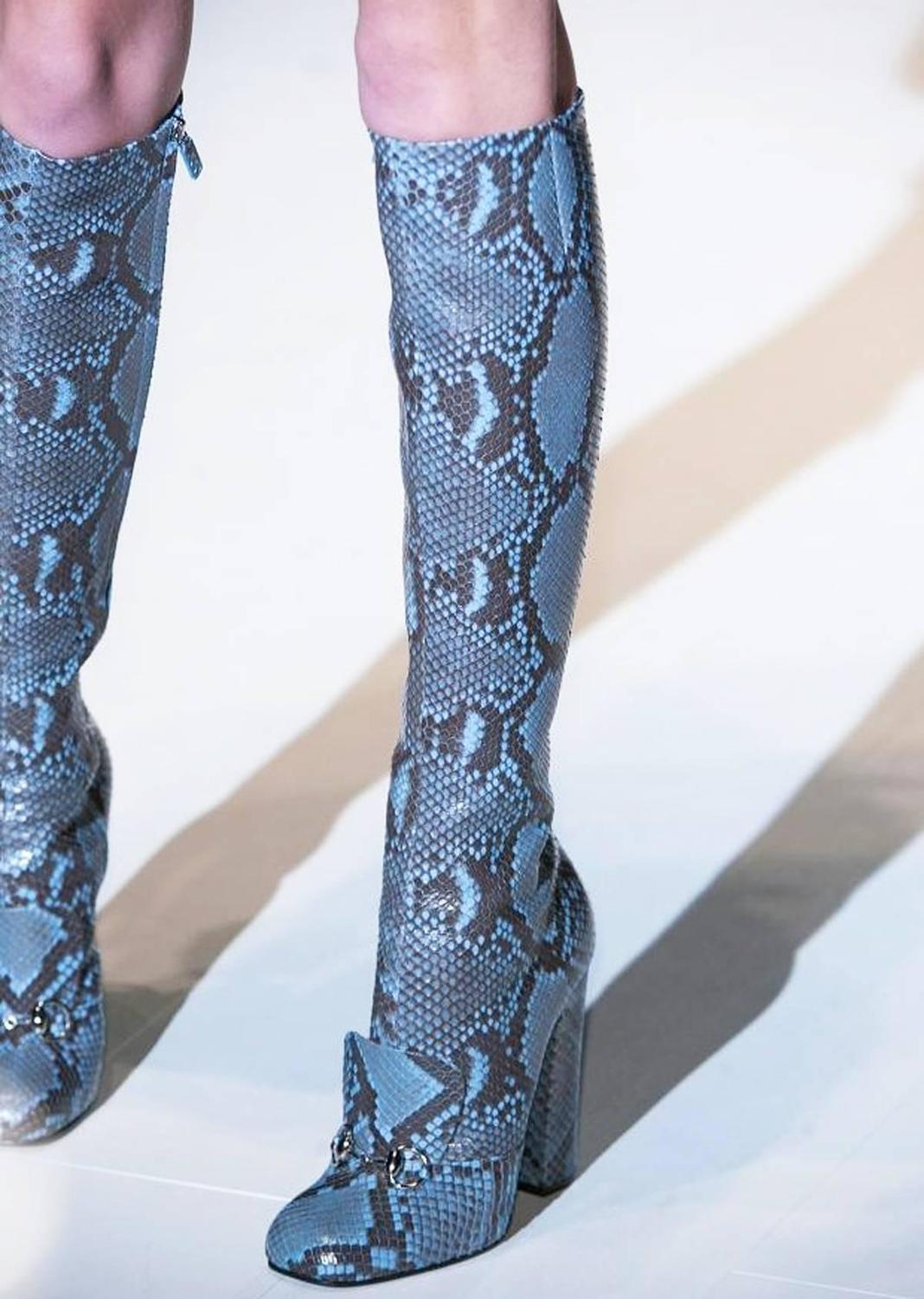 python print knee high boots