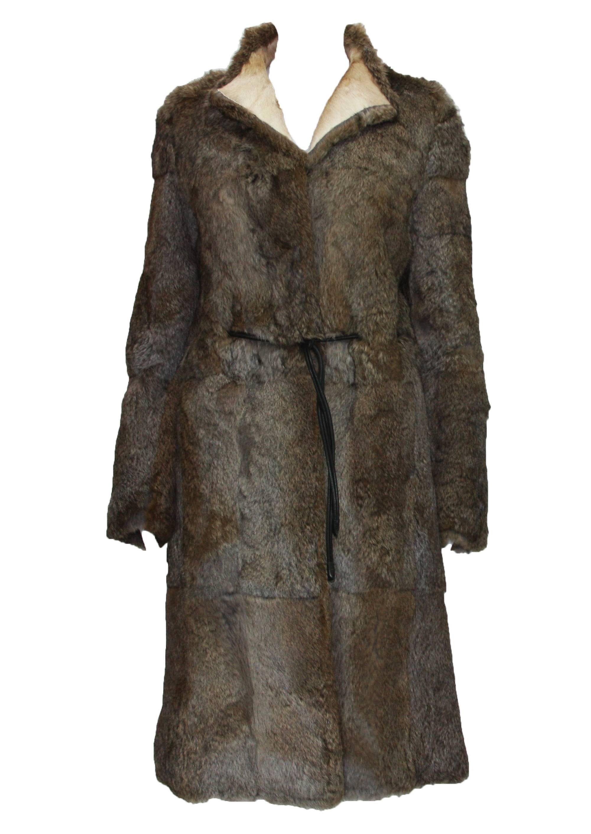 Tom Ford for Gucci Reversible Fur Beige Coat 3
