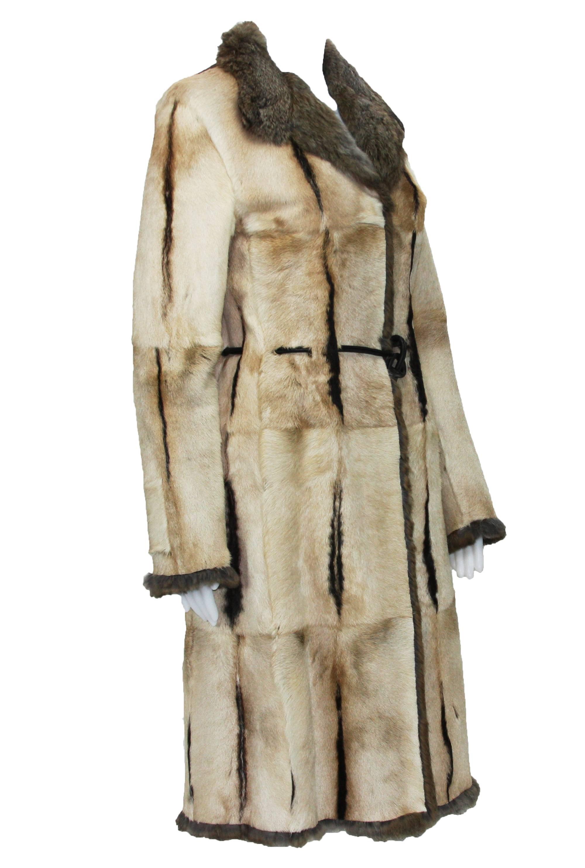Tom Ford for Gucci Reversible Fur Beige Coat 2