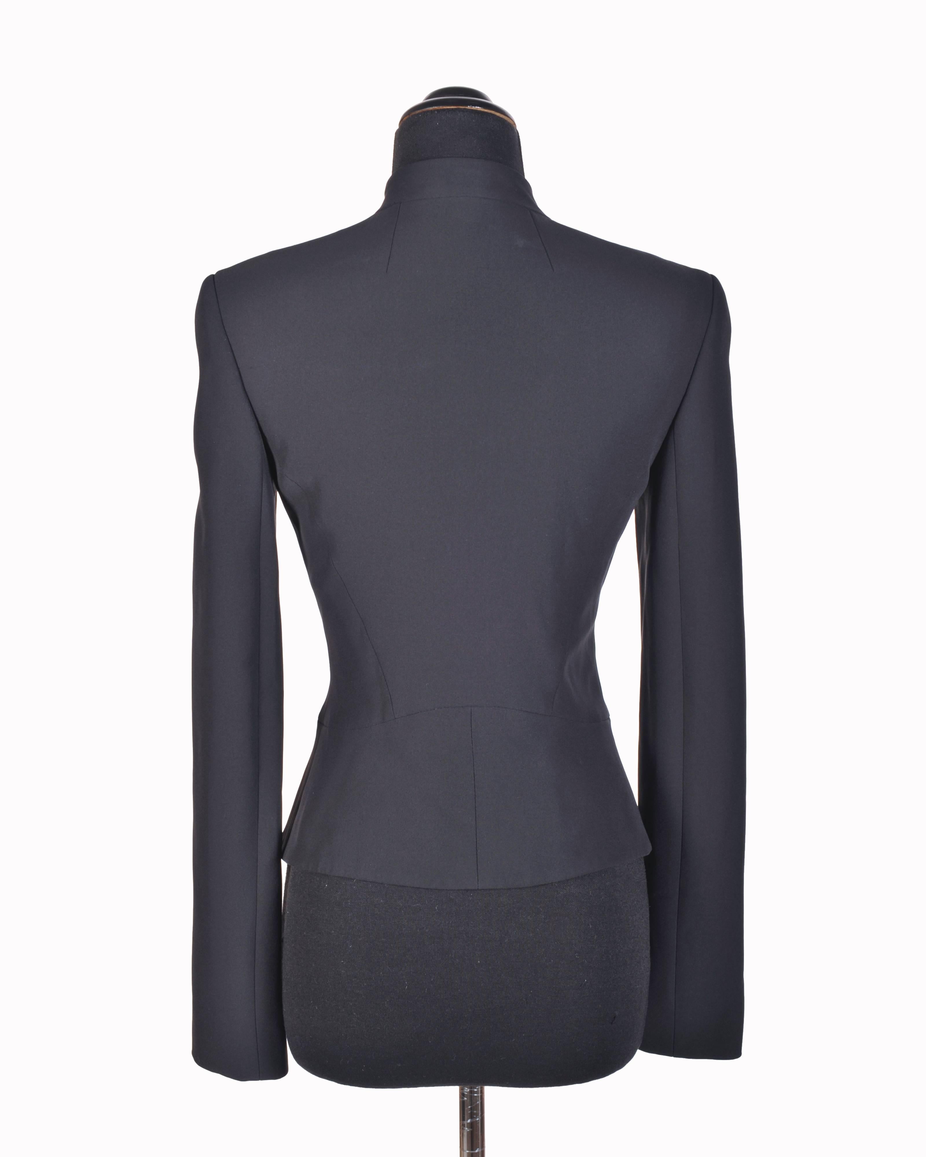 Women's Versace Black Blazer with Crystal Embellished Buttons