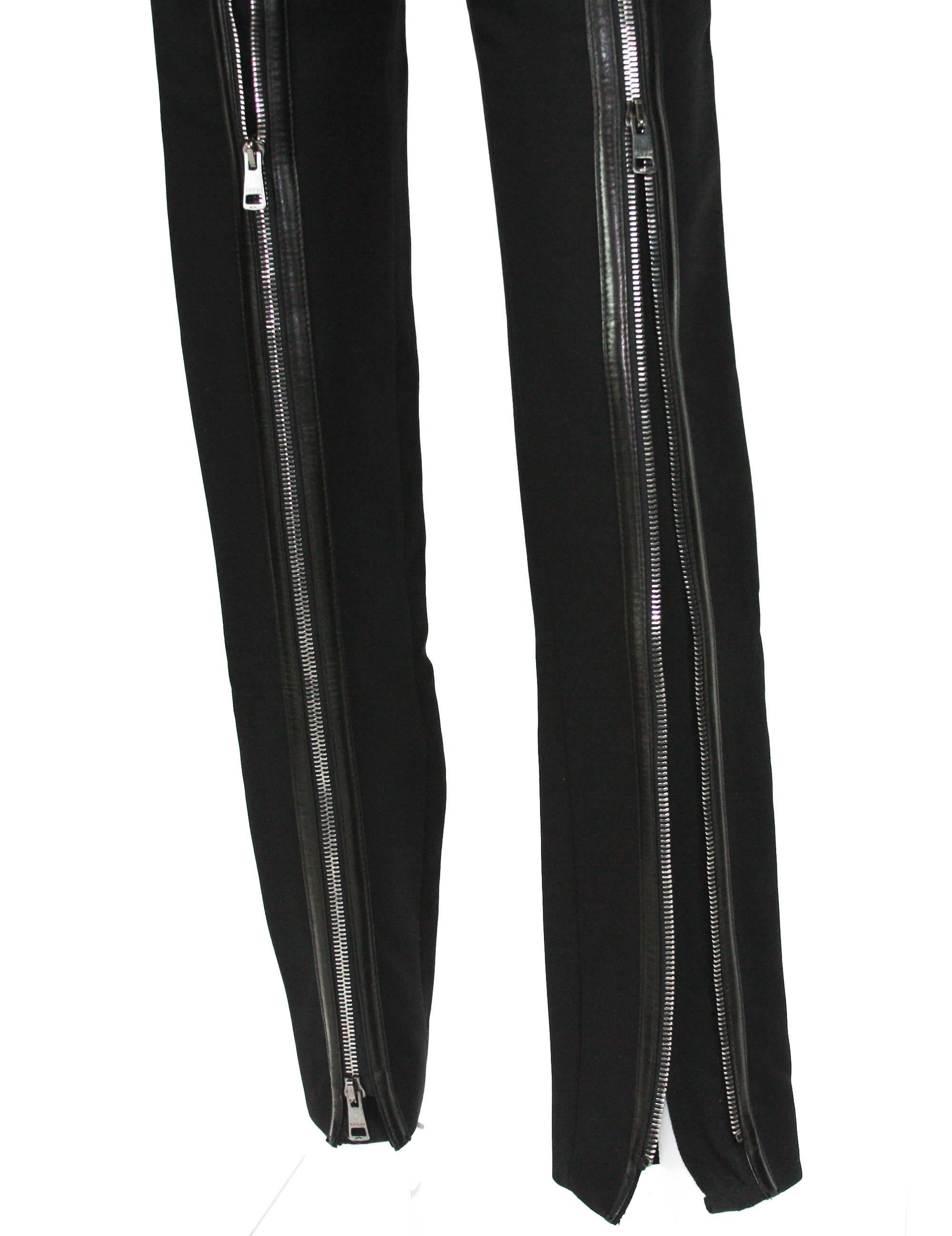Tom Ford for Gucci F/W 2001 Zipper Leather Pants 1