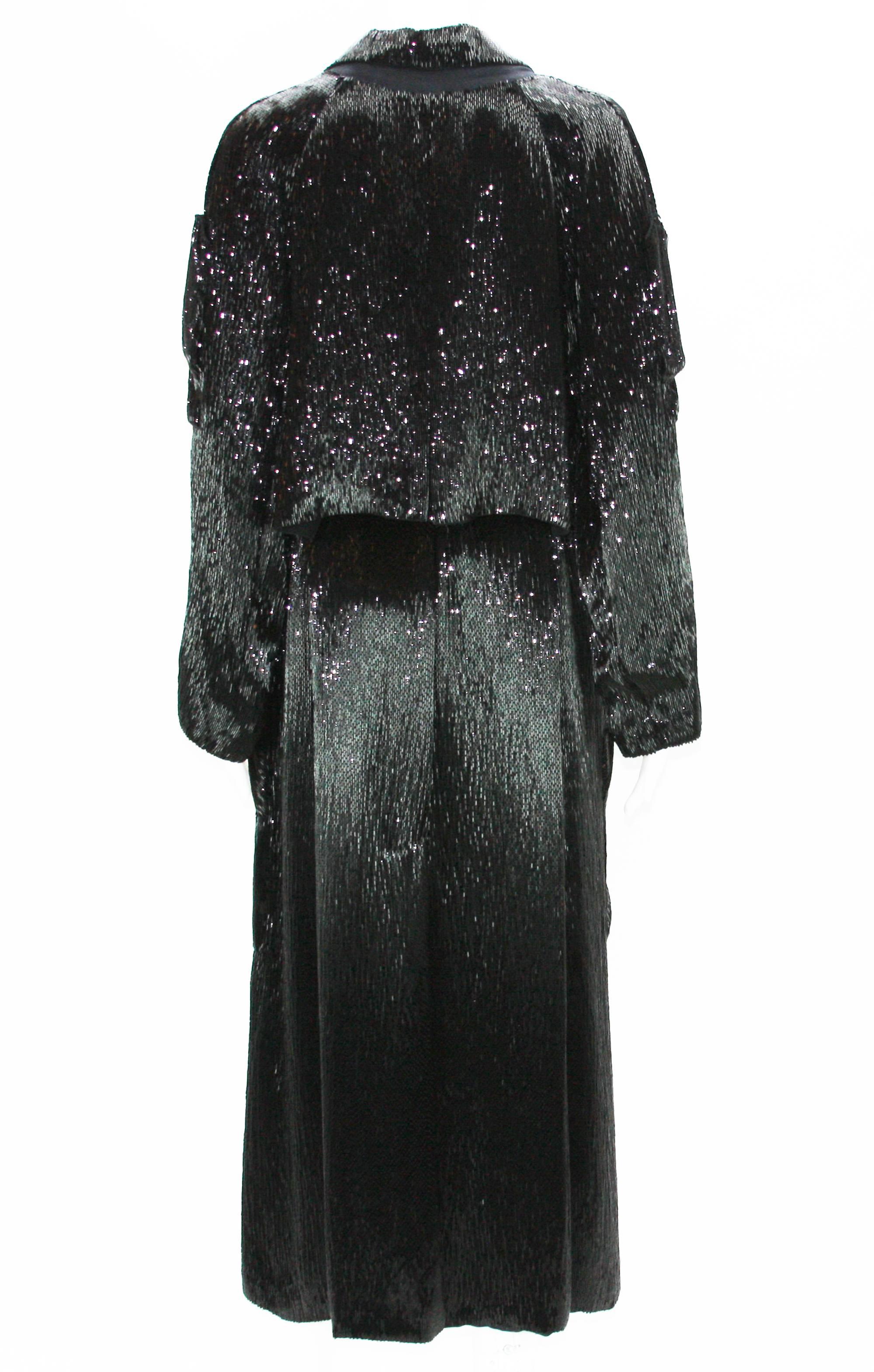 Tom Ford for Yves Saint Laurent S/S 2004 Fully Beaded Coat In Excellent Condition In Montgomery, TX