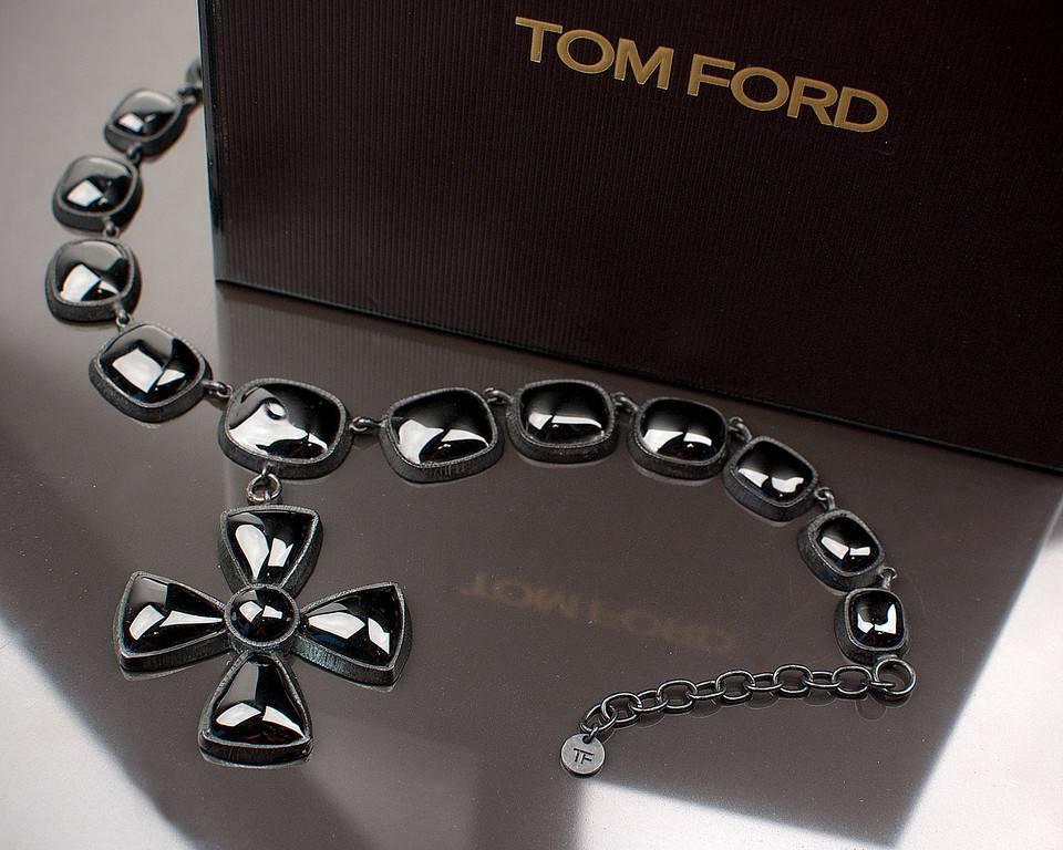 Tom Ford necklace with cross For Sale at 1stdibs