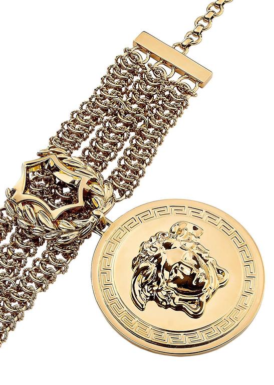 Iconic VERSACE Gold Chain Medusa Bracelet at 1stDibs | medusa chain ...