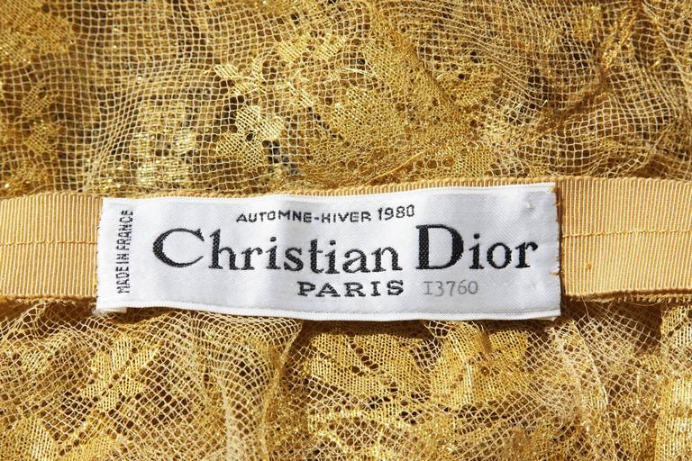 Automne-Hiver 1980 Christian Dior Numbered Silk Skirt Set at 1stDibs