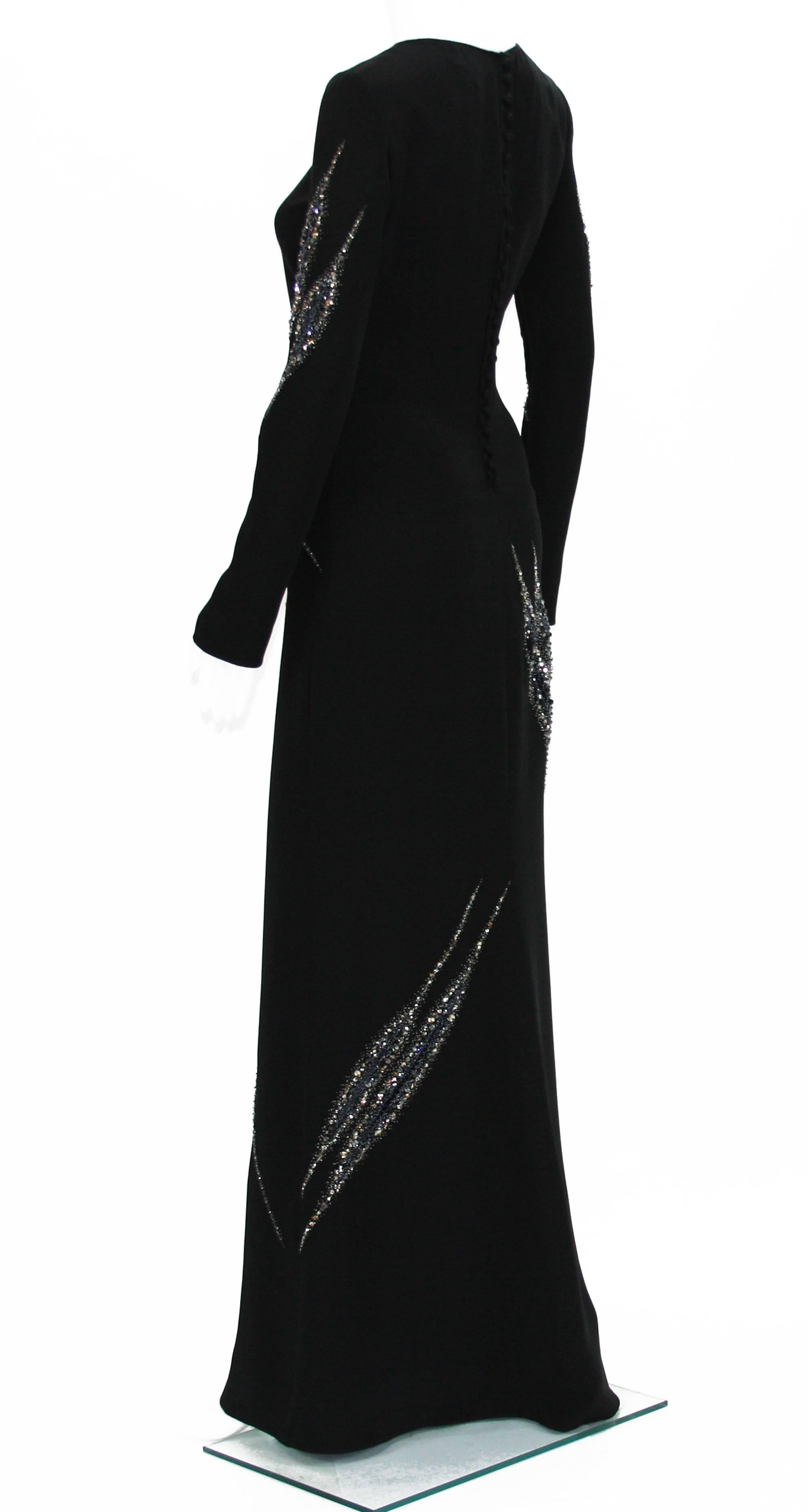 Black Emilio Pucci Embellished Gown Eva Longoria Wore to the ALMA Awards It 38 US 4