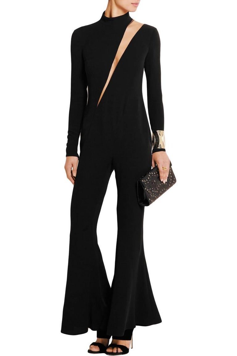 Versace Black Jumpsuit at 1stDibs