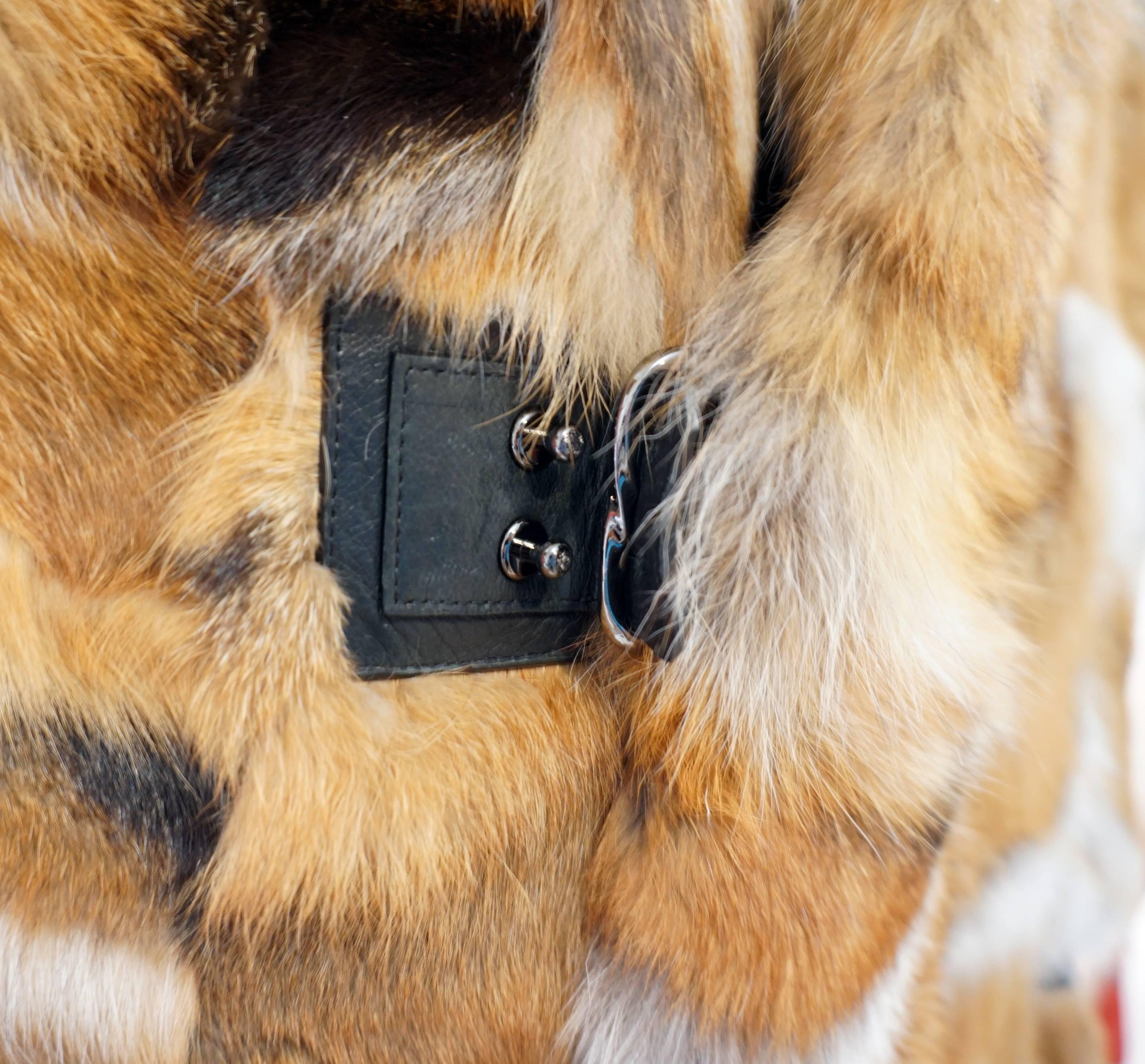 ROBERTO CAVALLI FOX FUR COAT for MEN In New Condition In Montgomery, TX