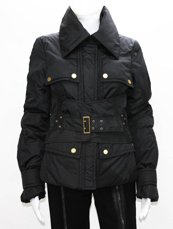 TOM FORD for GUCCI F/W 2003 COLLECTION CORSET BELT BLACK JACKET 46 - 8/ ...