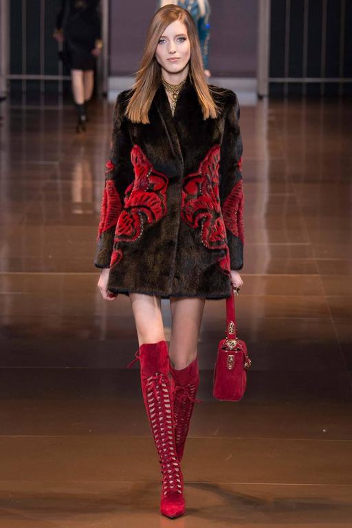 New Versace Burgundy Red Suede Boots