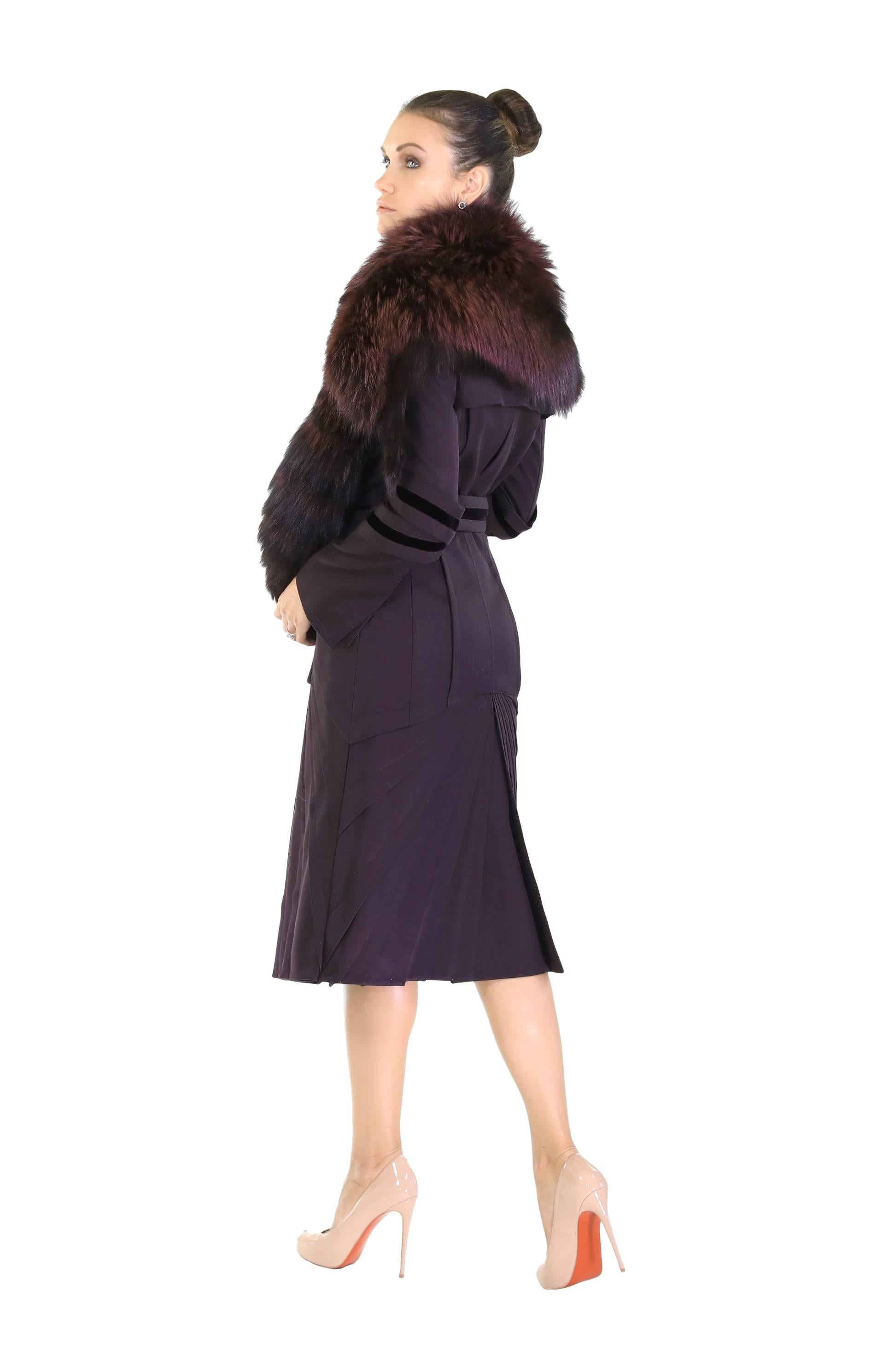 Mantel aus Fuchspelz von Tom Ford für Gucci mit Fuchspelz, F/W 2004  Damen