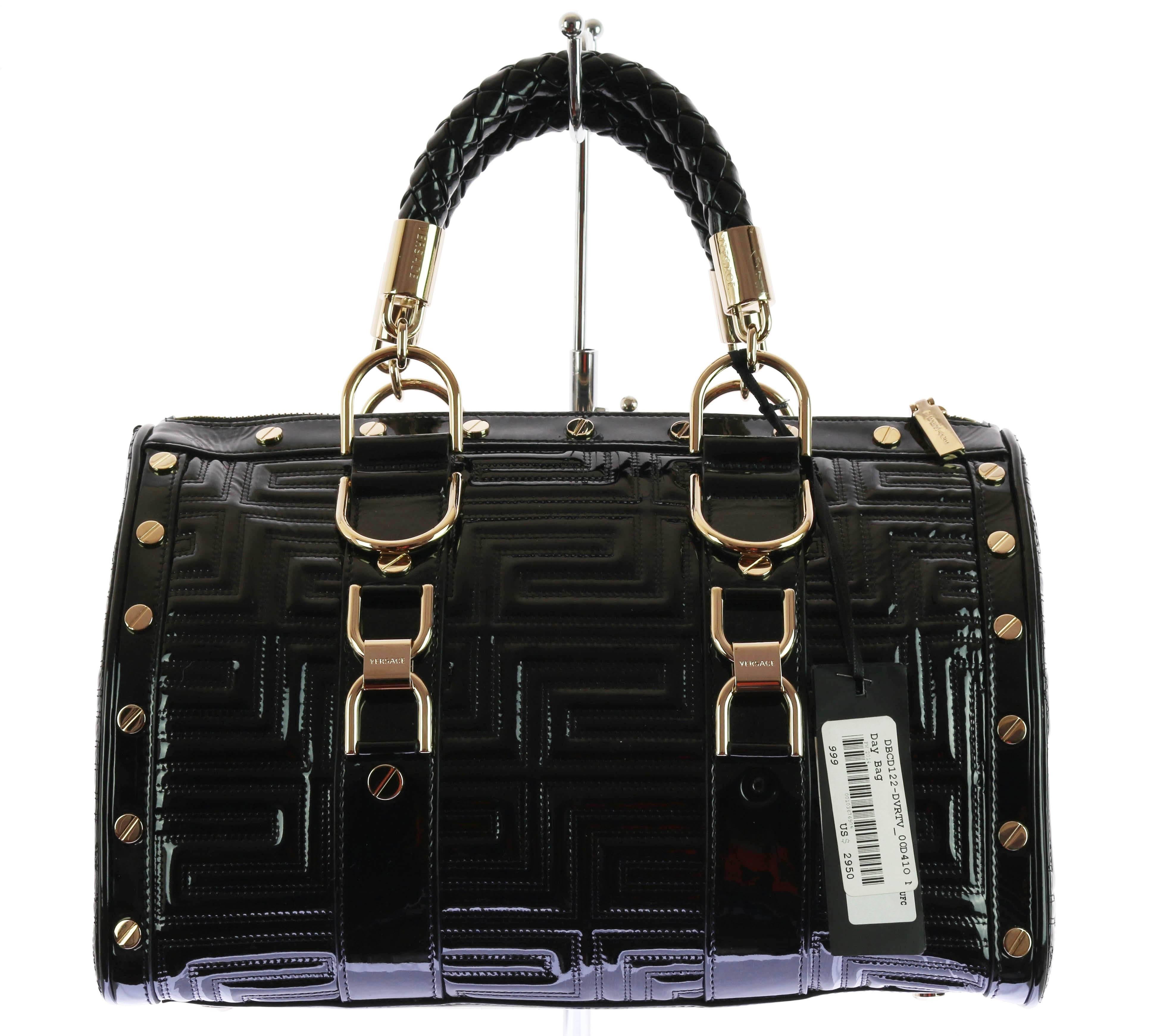 versace patent leather bag