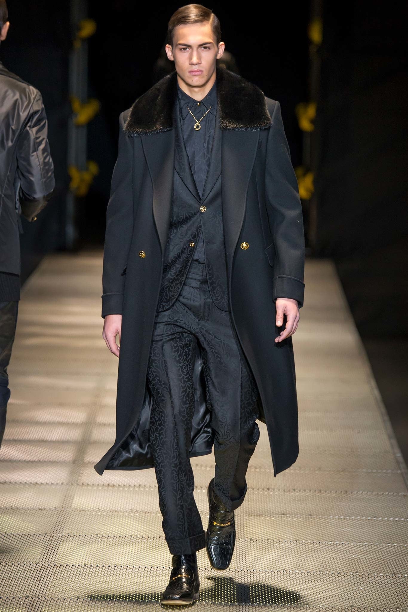 versace trench coat mens