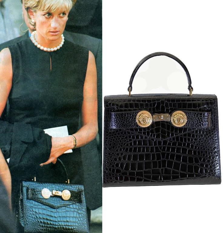 RARE AND COLLECTIBLE GIANNI VERSACE COUTURE BAG Princess Diana owned ...