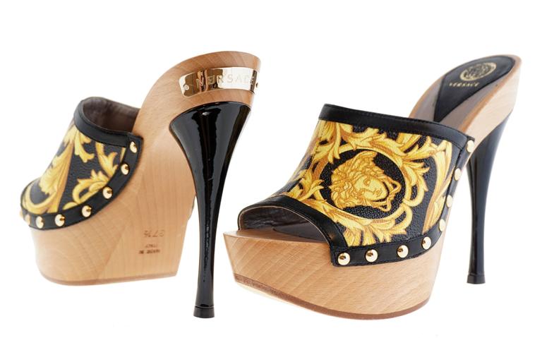 versace barocco heels