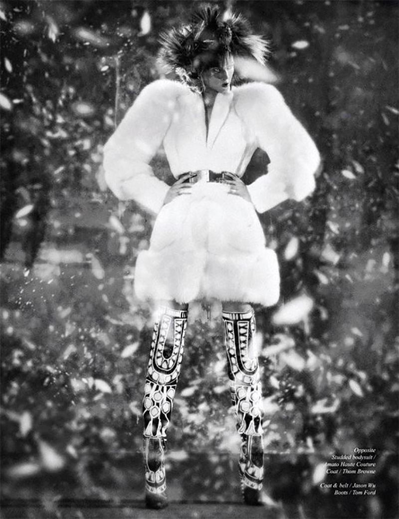 Black NEW TOM FORD OVER THE KNEE BOOTS WITH OPEN TOE 37 - 7 as seen on Rihanna