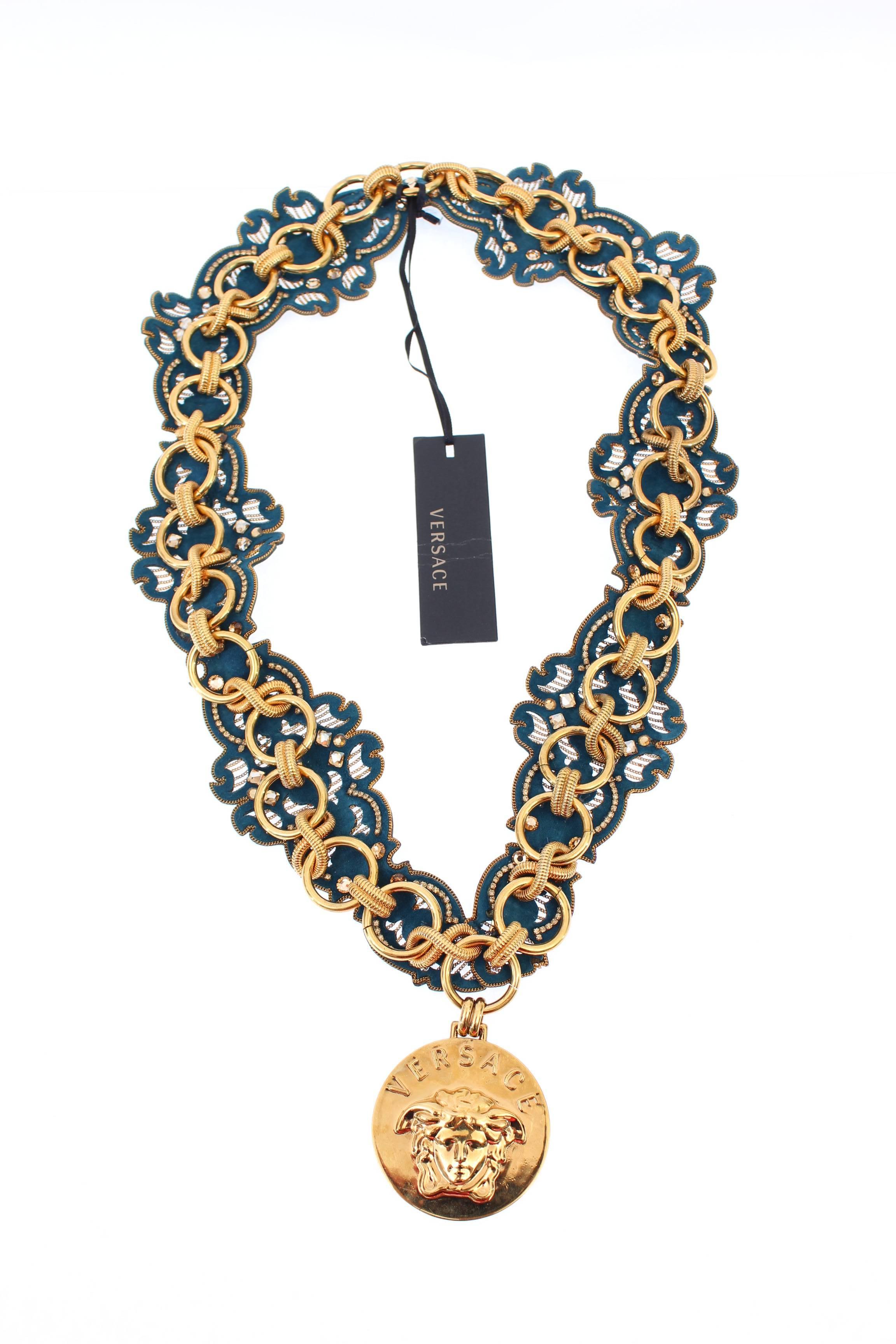 medusa medallion necklace