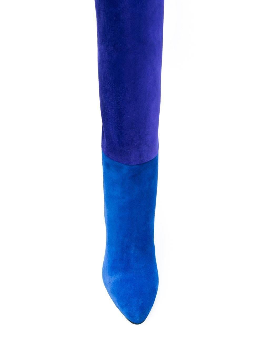 versace blue boots