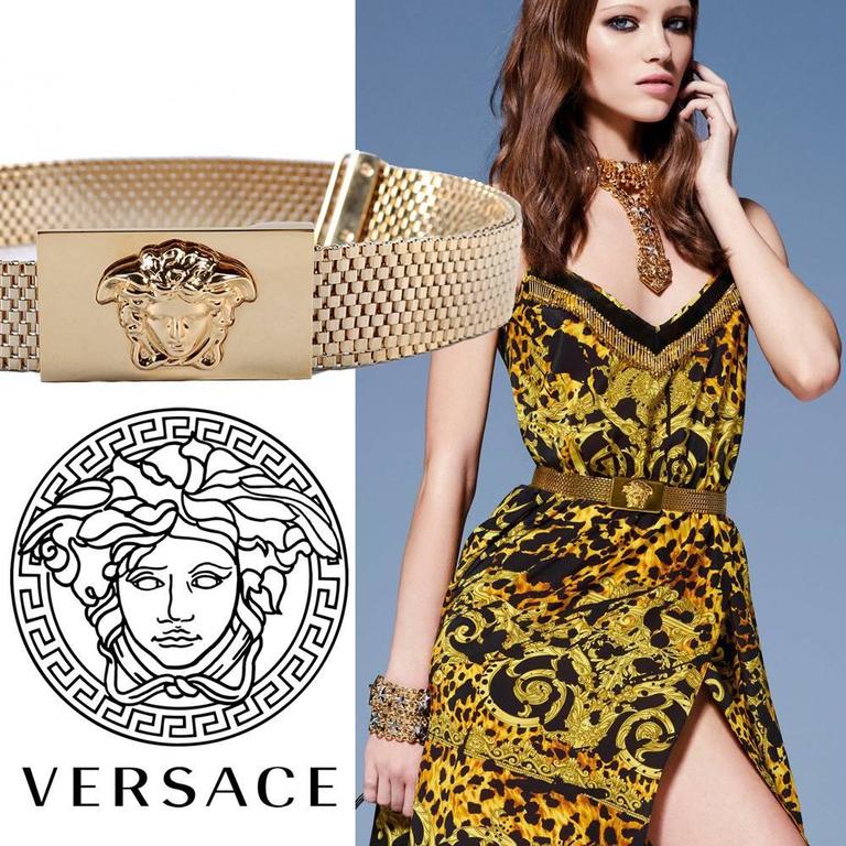 Versace Gold Chain Link Belt 75/30 at 1stDibs versace gold belt, gold