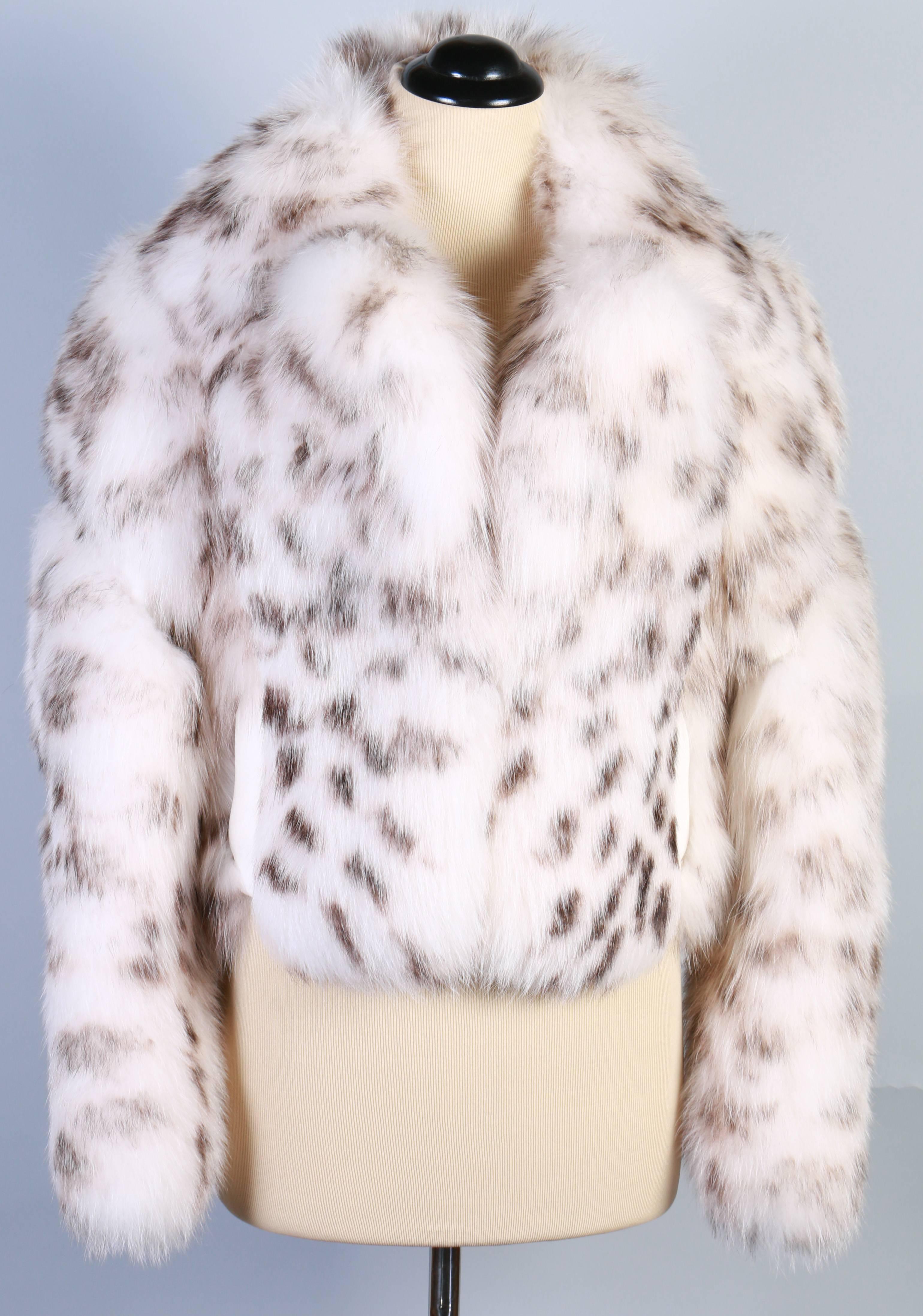Women's or Men's Versace Collection fox fur jacket 