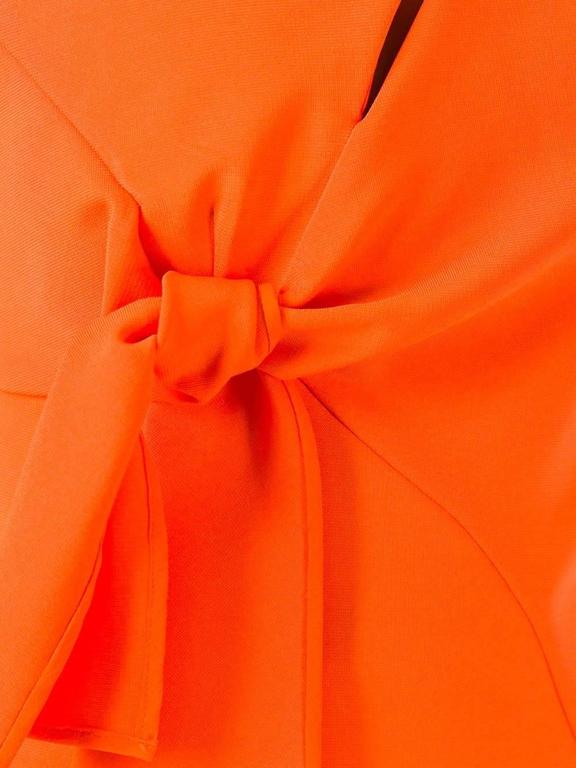 Versace Orange Stretch Dress at 1stDibs | versace orange dress