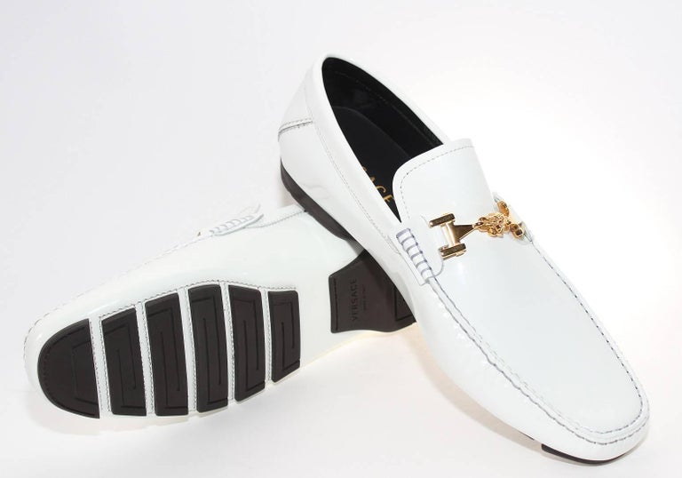 versace dress shoes mens 90s Versace Square Toe Loafers | 8.5