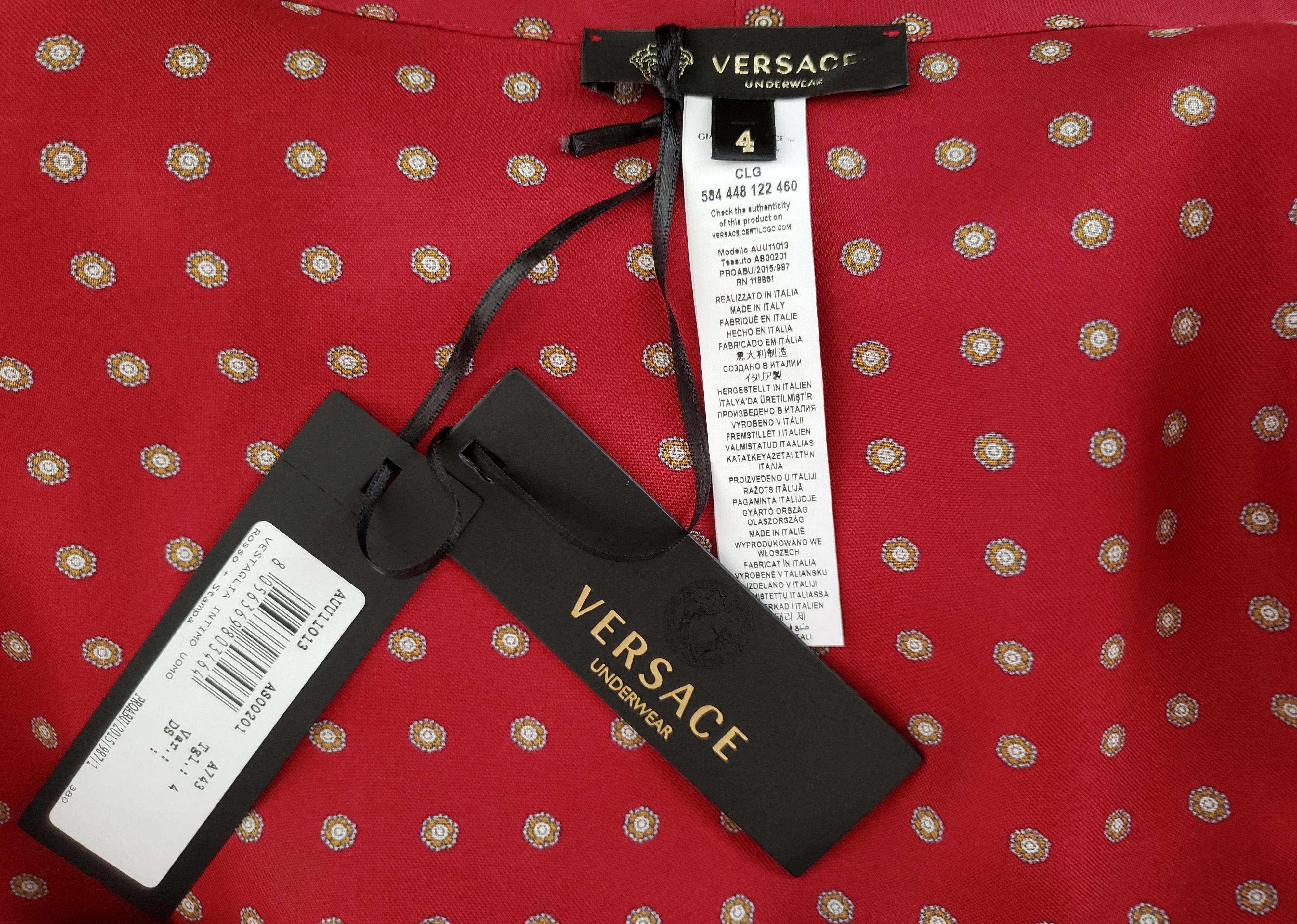 men versace robe