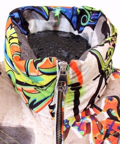 VERSACE COLLECTION BAROCCO GRAFFITI SLEEVELESS GOOSE DOWN JACKET VEST for MEN