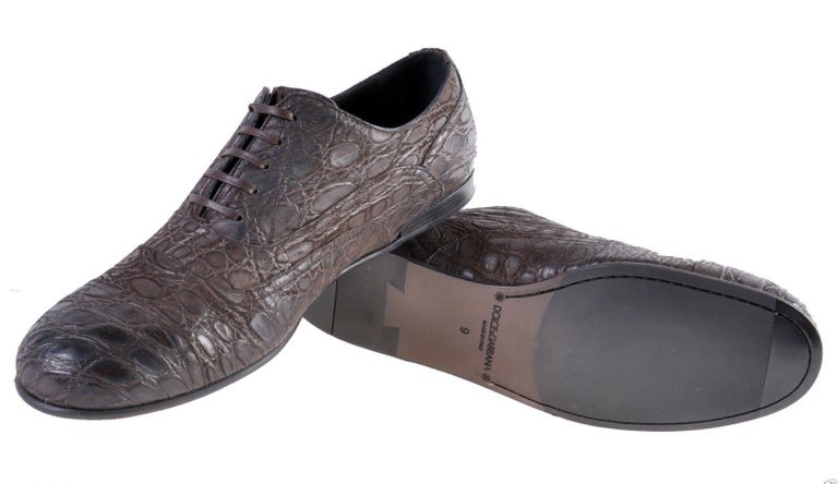 Dolce & Gabbana Crocodile Leather High-Top Sneaker