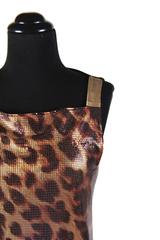 New Versace Versus Metal Mesh Animal Print Dress 38 - 2