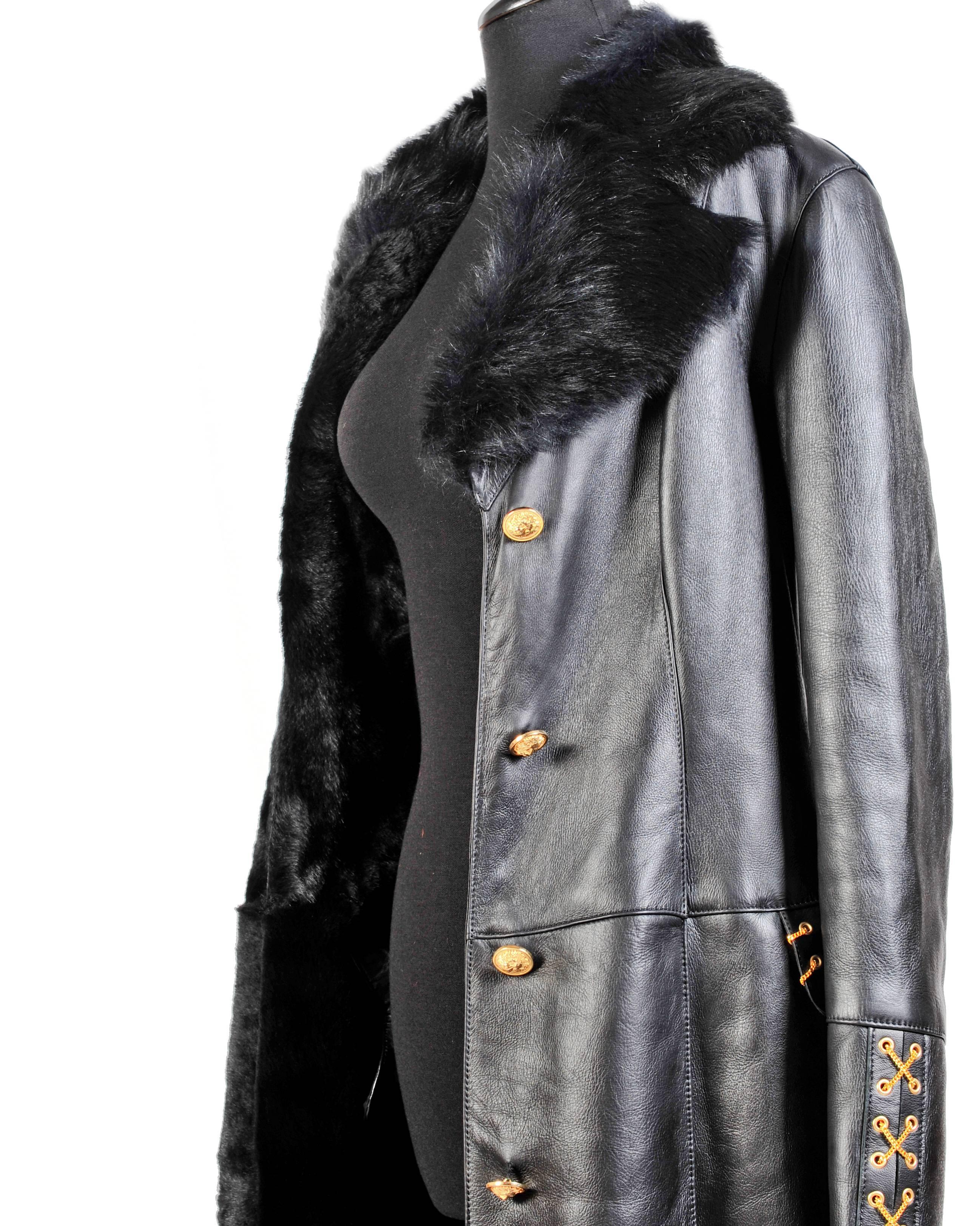 versace shearling jacket
