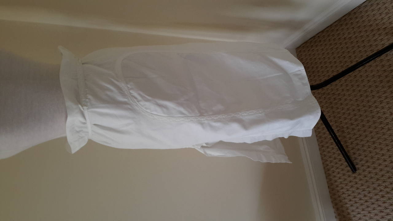 Tom Ford for Gucci 2002 white flippy skirt