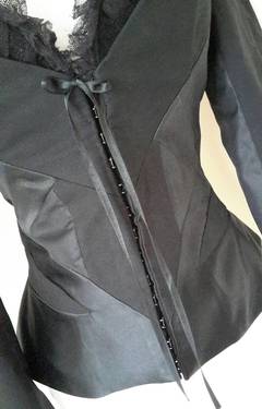Alexander McQueen "Deliverance" rare satin dinner jacket