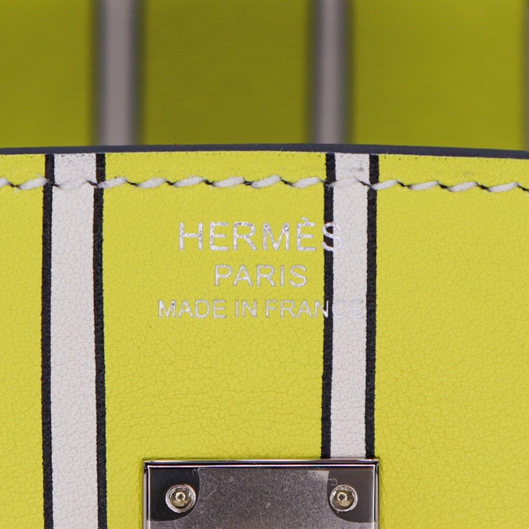 Hermès 25cm Birkin Uno, due, tre e via, Swift Palladium Hardware in vendita 1