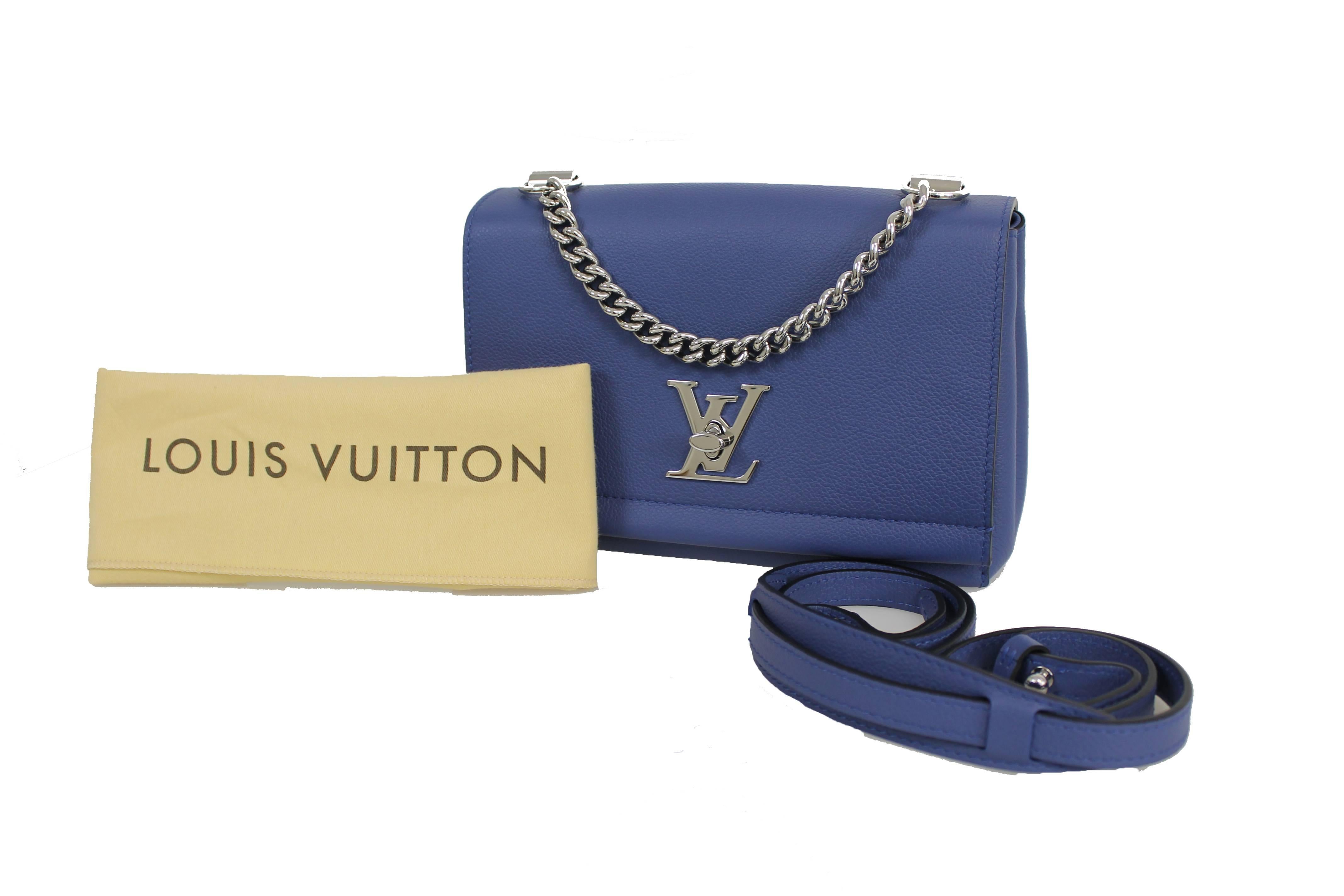 LOUIS VUITTON Lockme I I B B Blue Denim Denim Blue Cross Body Bag For Sale 5