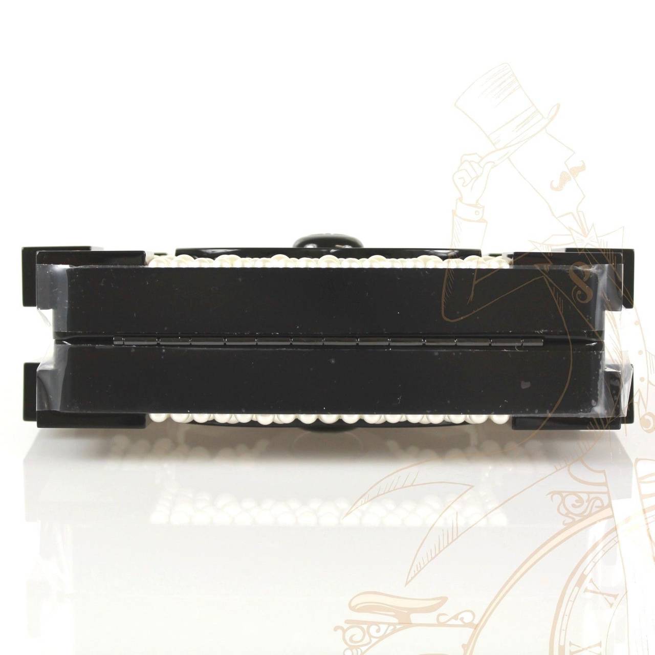 chanel lego clutch rhinestone