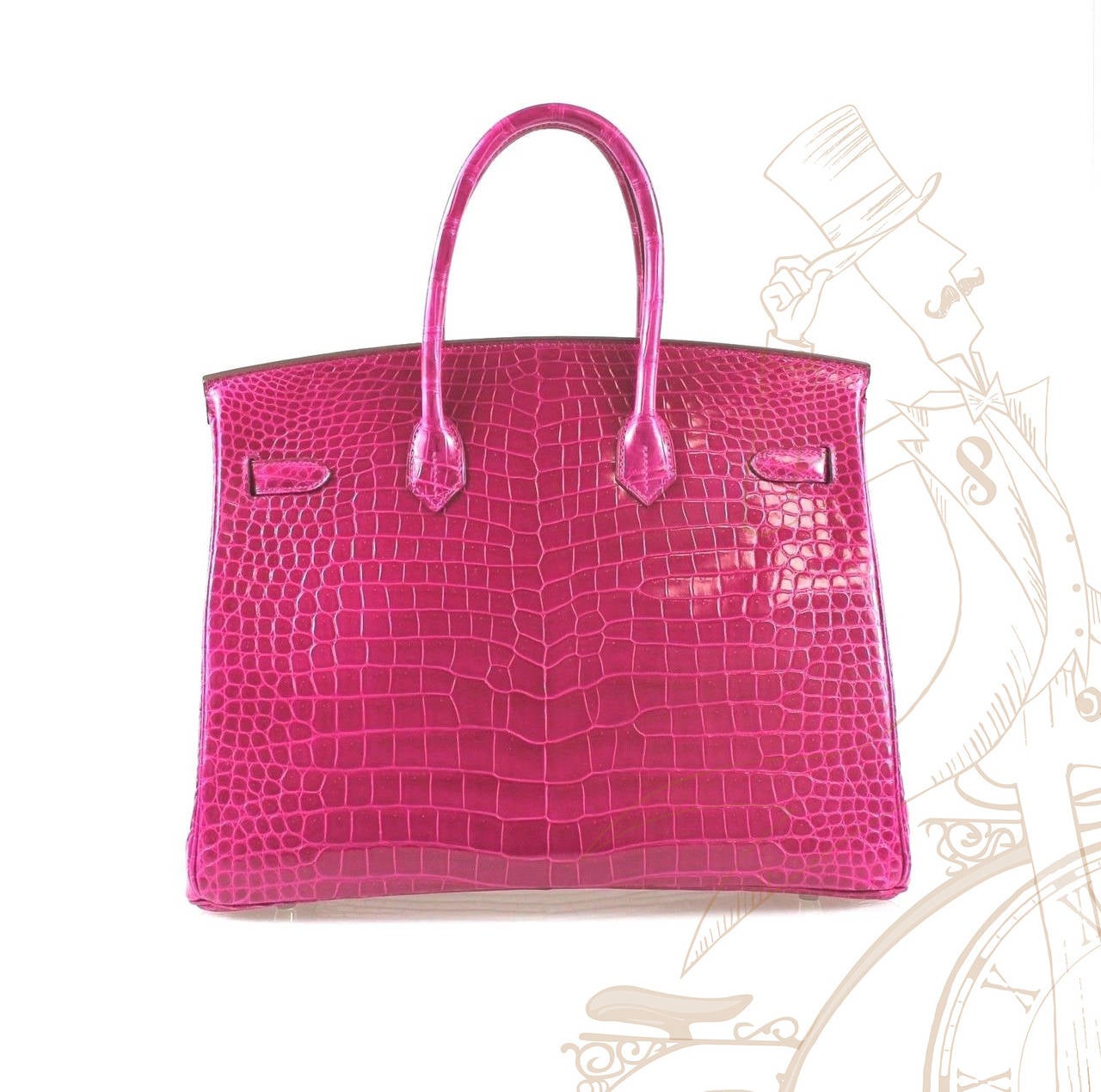 pink alligator birkin bag