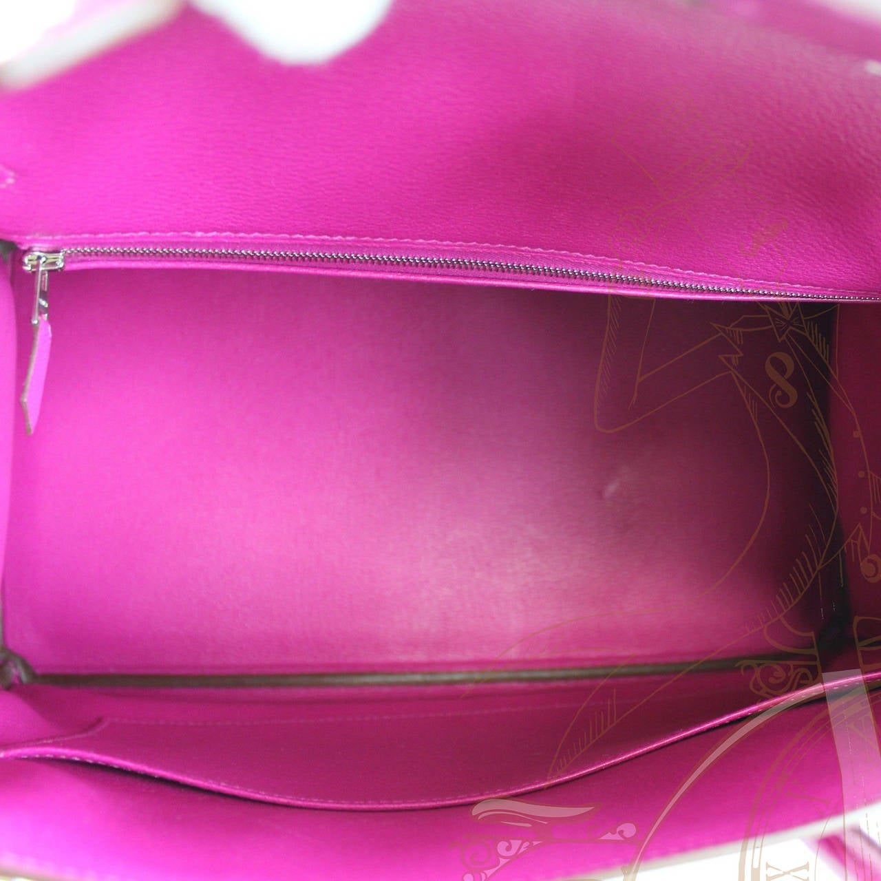 Hermès Rose Sheherezade Lisse 2014 Silver HDW Birkin 35cm Pink Tote Bag For Sale 2