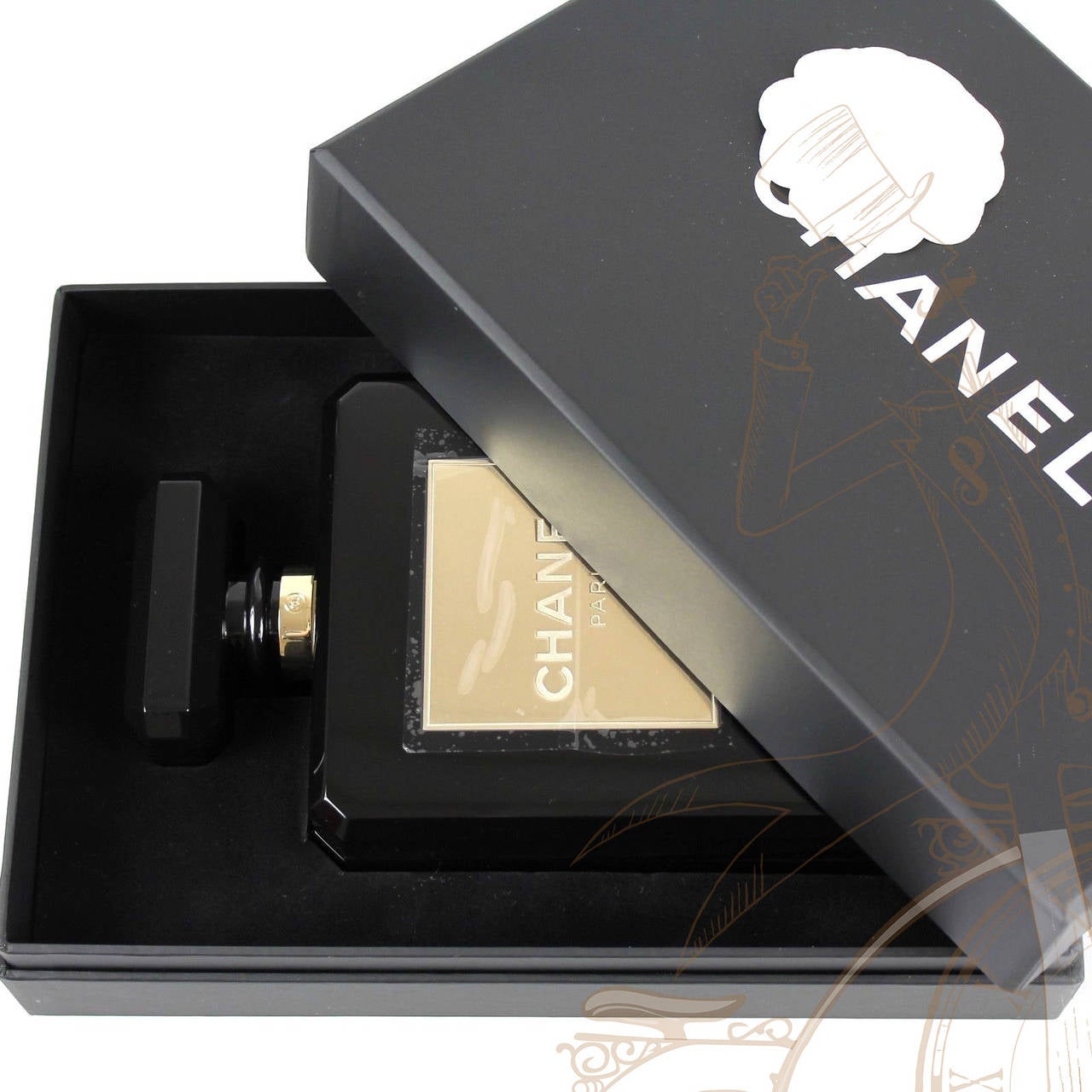 Chanel Black Plexiglass Limited Edition 2014 Perfume Bottle Shoulder Bag For Sale 3