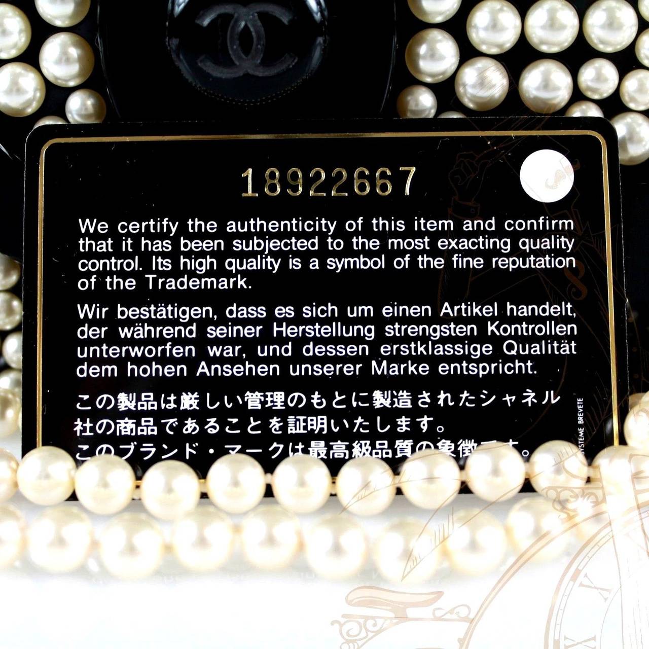 Women's Chanel Black Plexiglass Pearl Embellished 2014 Cc Logo Lego Clutch For Sale