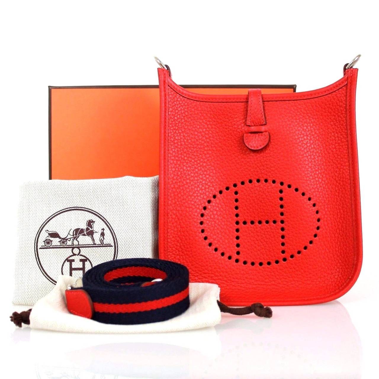 hermes handbags - hermes tpm red cross body bag