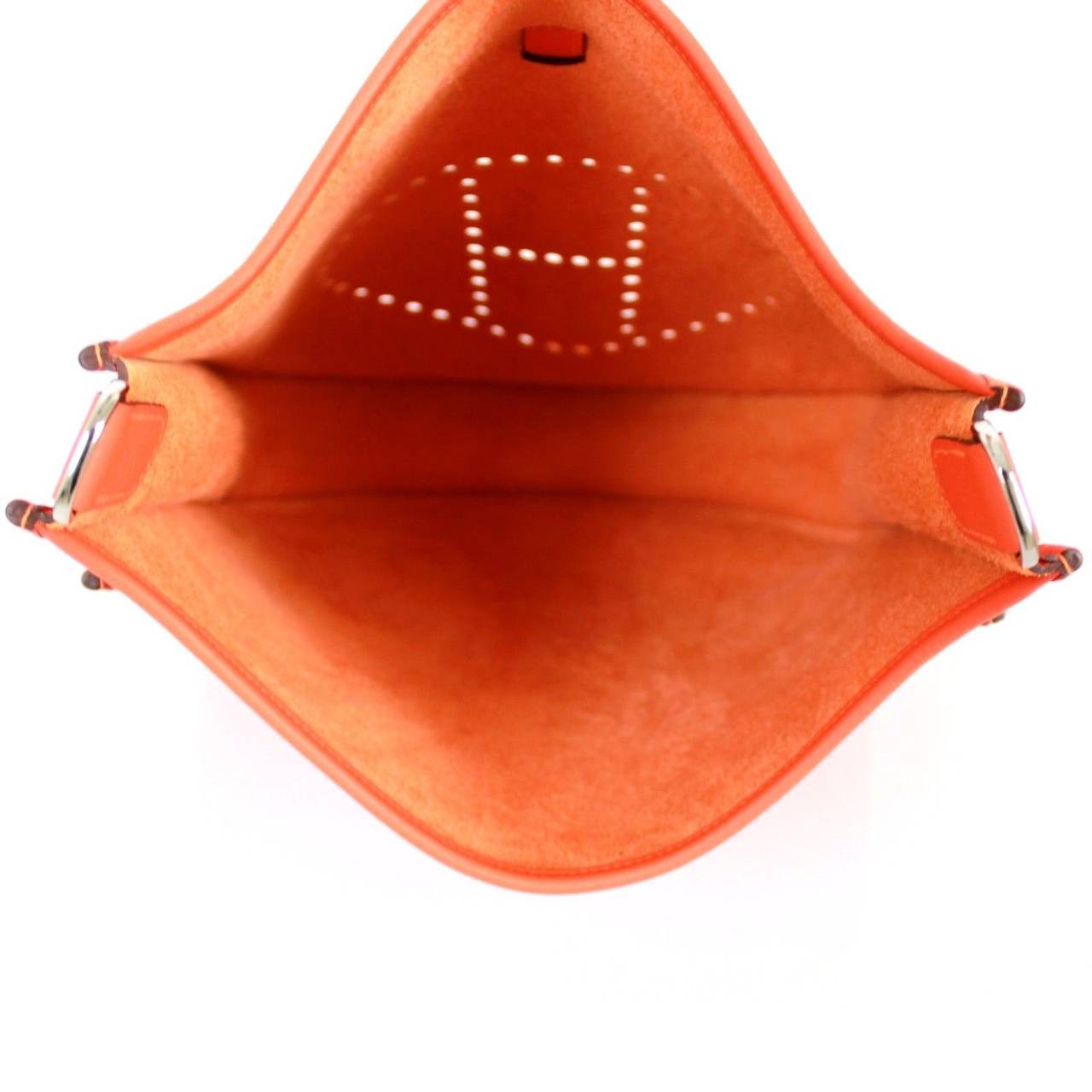 Herms Orange Taurillon Clemence Leather 2015 Evelyne Iii Gm Cross ...  