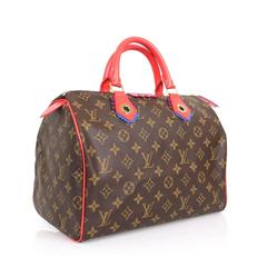 Louis Vuitton Monogram Canvas Gold HDW 2015 Limited Edition  Speedy 30 Tote Bag