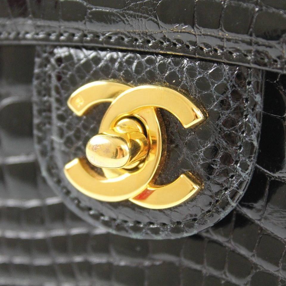 chanel classic flap crocodile