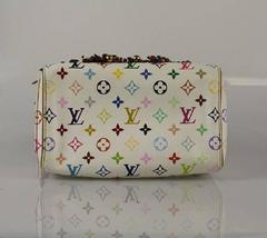 LOUIS VUITTON Speedy 25cm Monogram Fringed Leather Multicolor Tote Bag