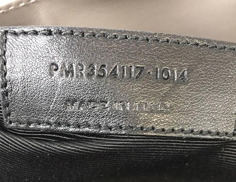 SAINT LAURENT 'monogram' Grained Leather Shoulder Bag at 1stDibs