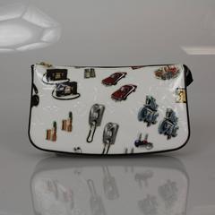 Louis Vuitton Monogram Vernis Leather Limited Edition Sticker Pochette Wristlet